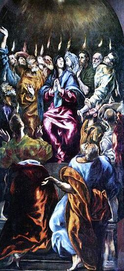 El Greco Ausgiebung des Hl. Geistes oil painting image